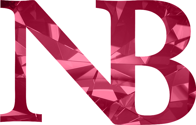 Needham Bank logo with glitter effect in lettering