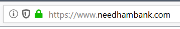 internet address bar with green lock indicating secure site. 